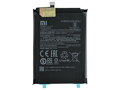 Xiaomi Redmi Note 10 Pro 4G - BN53 Batteria 5020 mAh + Adesivo **Bulk**