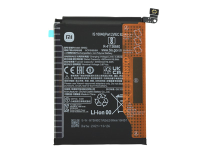 Xiaomi Poco M4 Pro 5G - BN5C Batteria 5000 mAh + Adesivo **Bulk**