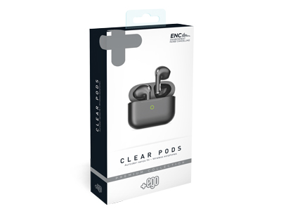 Alcatel ONE TOUCH POP C9 - TWS BT Earphones Premium Collection Clear Pods Black