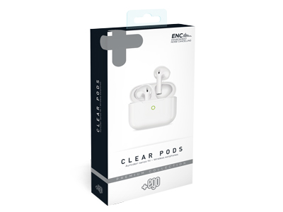 Apple iPhone 14 Pro Max - TWS BT Earphones Premium Collection Clear Pods White