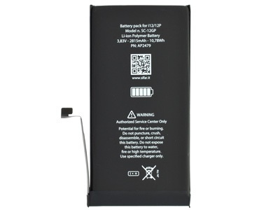Apple iPhone 12 - Batteria 2815 mAh qualità Premium SMART Celle AAA **nuove zero cicli**