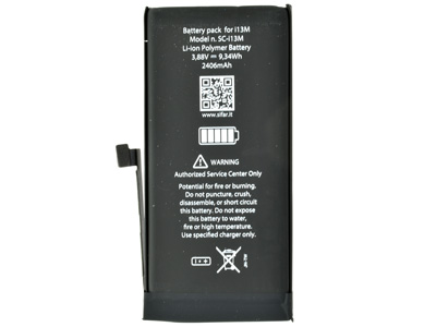 Apple iPhone 13 Mini - Batteria 2406 mAh qualità Premium SMART Celle AAA **nuove zero cicli**