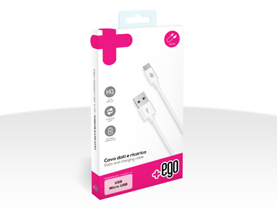 Lg Optimus Pad V900 - Sync Data and Charging cable Usb A - Micro USB White 20 cm