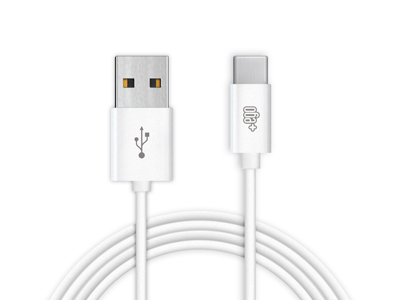 Meizu Pro 6 - Sync Data and Charging cable Usb A - Usb C White 1 mt. Soft Touch