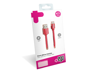Apple iPhone 5S - Cavo Dati e Ricarica Usb A - Lightning Rosso  1 mt. Soft Touch