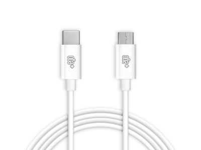 Alcatel S211 - Sync Data and Charging cable  Usb C - Micro Usb White 1 mt.