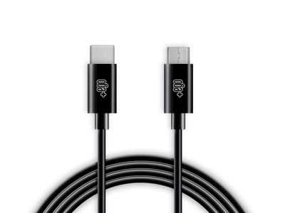 NGM You Color E505 Plus Special Edition - Sync Data and Charging cable  Usb C - Micro Usb Black 1 mt.