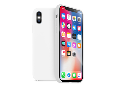 Apple iPhone Xs - Liquid Silicone Case White