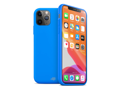 Apple iPhone 11 Pro - Cover gommata serie Fluo Colore Blu