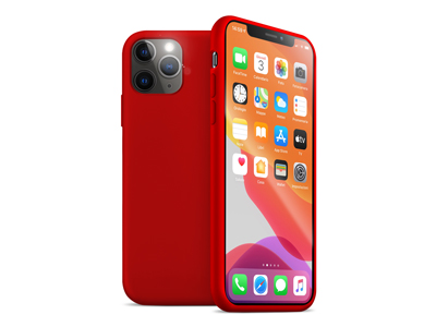 Apple iPhone 11 Pro Max - Liquid Silicone Case Dark Red