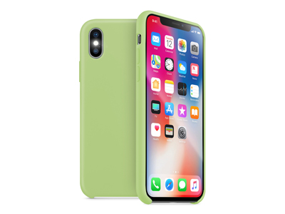 Apple iPhone X - Cover gommata serie Liquid Case Colore Verde