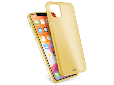 Apple iPhone 11 - Cover gommata serie Latex Colore Giallo