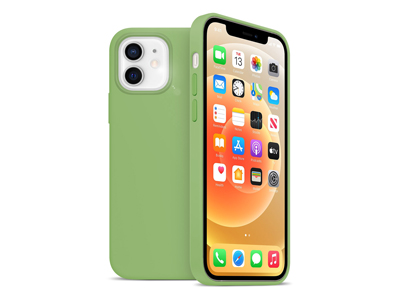 Apple iPhone 12 mini - Cover gommata serie Liquid Case Colore Verde