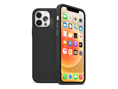 Apple iPhone 12 - Liquid Silicone Case Black