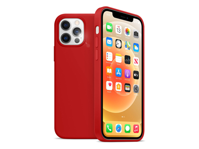 Apple iPhone 12 Pro Max - Liquid Silicone Case Dark Red