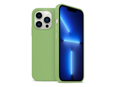 Apple iPhone 13 Pro - Cover gommata serie Liquid Case Colore Verde