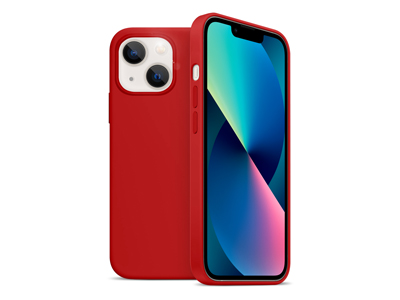 Apple iPhone 13 Mini - Liquid Silicone Case Dark Red