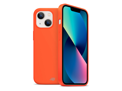 Apple iPhone 13 - Cover gommata serie Fluo Colore Arancio