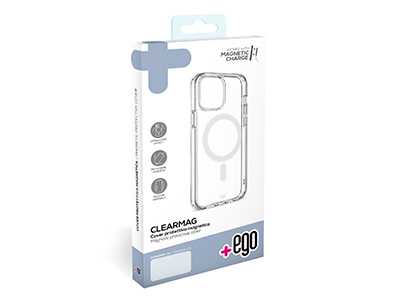 Apple iPhone 14 - Magnetic TPU Case Transparent CLEAR MAG