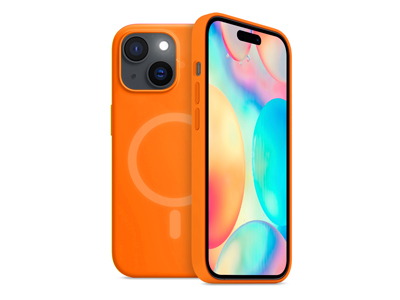 Apple iPhone 13 Mini - Cover gommata serie Neon Mag Colore Arancione