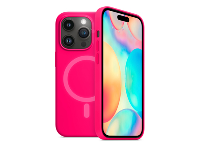 Apple iPhone 14 Pro Max - Neon series rubber case Pink