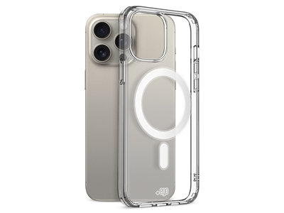 Apple iPhone 15 Pro Max - Magnetic TPU Case Transparent CLEAR MAG