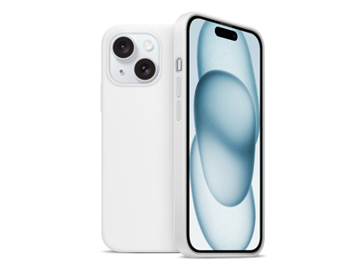Apple iPhone 15 - Magnetic silicone case Liquid White