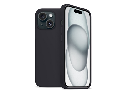 Apple iPhone 15 - Magnetic silicone case Liquid Black