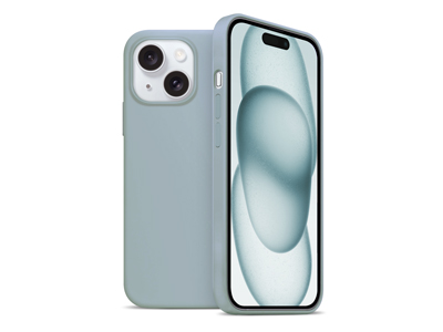 Apple iPhone 15 - Magnetic silicone case Liquid Light Blue