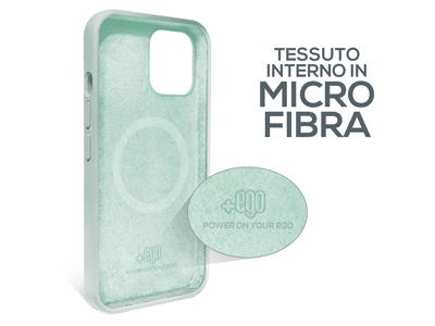 Apple iPhone 15 - Cover gommata Magnetica Liquid Case Verde