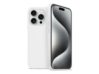 Apple iPhone 15 Pro - Magnetic silicone case Liquid White
