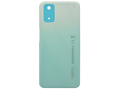 Oppo A52 - Back Cover + Adhesives Stream White
