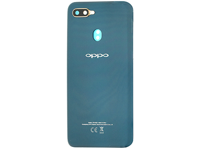 Oppo AX7 - Cover Batteria + Vetrino Camera + Tasti Laterali Glaze Blue