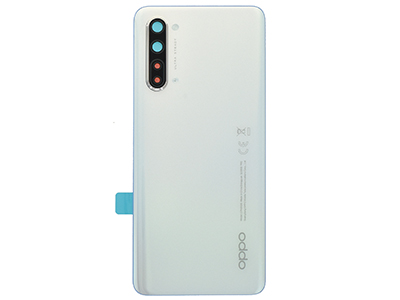 Oppo Find X2 Lite - Cover Batteria + Vetrino Camera + Adesivi Pearl White