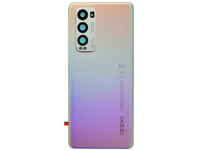 Oppo Find X3 Neo - Back Cover + Camera Lens + Adhesives Galactic Silver