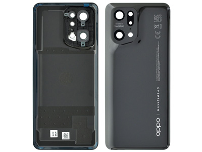 Oppo Find X5 Pro - Back Cover + Camera Lens + Adhesives Glaze Black