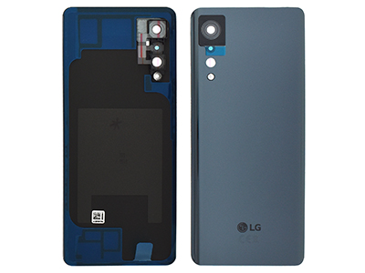 Lg LMG900EM Velvet - Cover Batteria + Vetrino Camera + Adesivi Aurora Grey