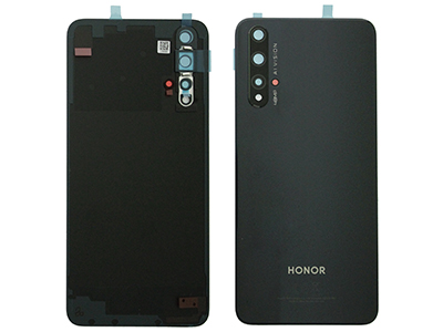 Huawei Honor 20 - Cover batteria + Vetrino Camera + Adesivo Nero