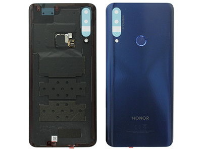 Huawei Honor 9X - Back Cover + Fingerprint Reader + Adhesive Blue