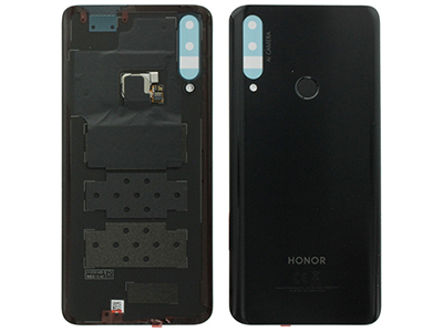 Huawei Honor 9X - Cover batteria + Lettore Impronta + Adesivo Nero
