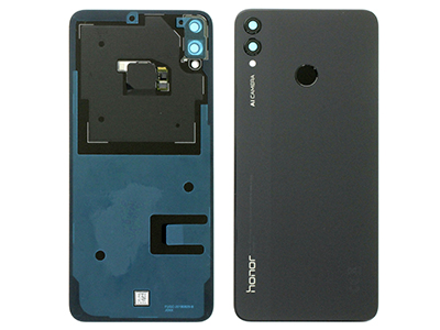 Huawei Honor 8X - Back Cover + Camera Lens + Fingerprint Reader Black