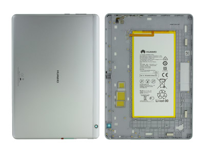 Huawei Media Pad  T3 10 LTE - Cover batteria + Vetrino Camera + Batteria + Tasti Laterali  Grigio