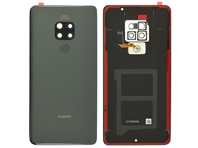 Huawei Mate 20 - Back Cover + Camera Lens + Fingerprint Reader Black **Dual Sim**