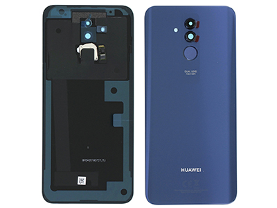 Huawei Mate 20 Lite - Back Cover + Camera Lens + Fingerprint Reader Blue