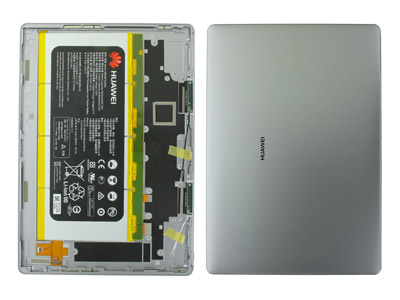 Huawei Matebook X - Back Cover + Battery + Power Key + Antennas  Grey