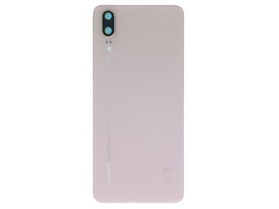 Huawei P20 Dual Sim - Back Cover + Adhesive + Camera Lens Pink