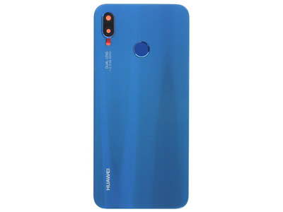 Huawei P20 Lite Dual Sim - Back Cover + Camera Lens + Fingerprint Reader Blue