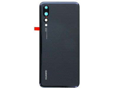 Huawei P20 Pro Dual Sim - Cover batteria + Vetrino Camera + Sensore Nero