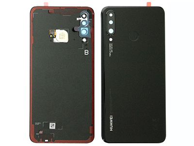 Huawei P30 Lite New Edition - Cover batteria + Vetrino Camera + Lettore Impronta Nero 