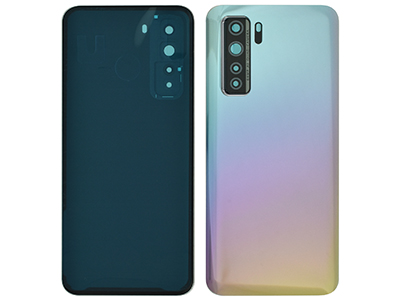 Huawei P40 Lite 5G - Back Cover + Camera Lens + Adhesives Space Silver